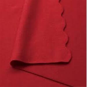 IKEA Thorgun Super-soft Red Scalloped Edge lightweight quality blanket